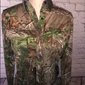 Red Head for Her Button Up